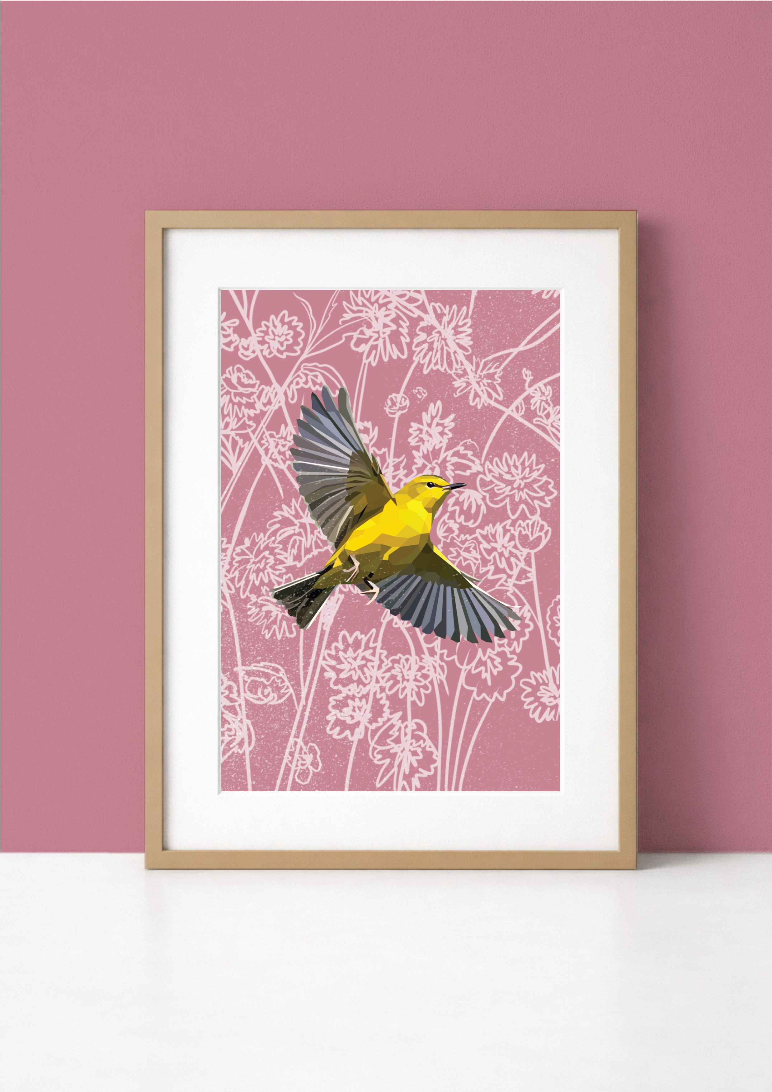 Yellow Warbler Mural Print