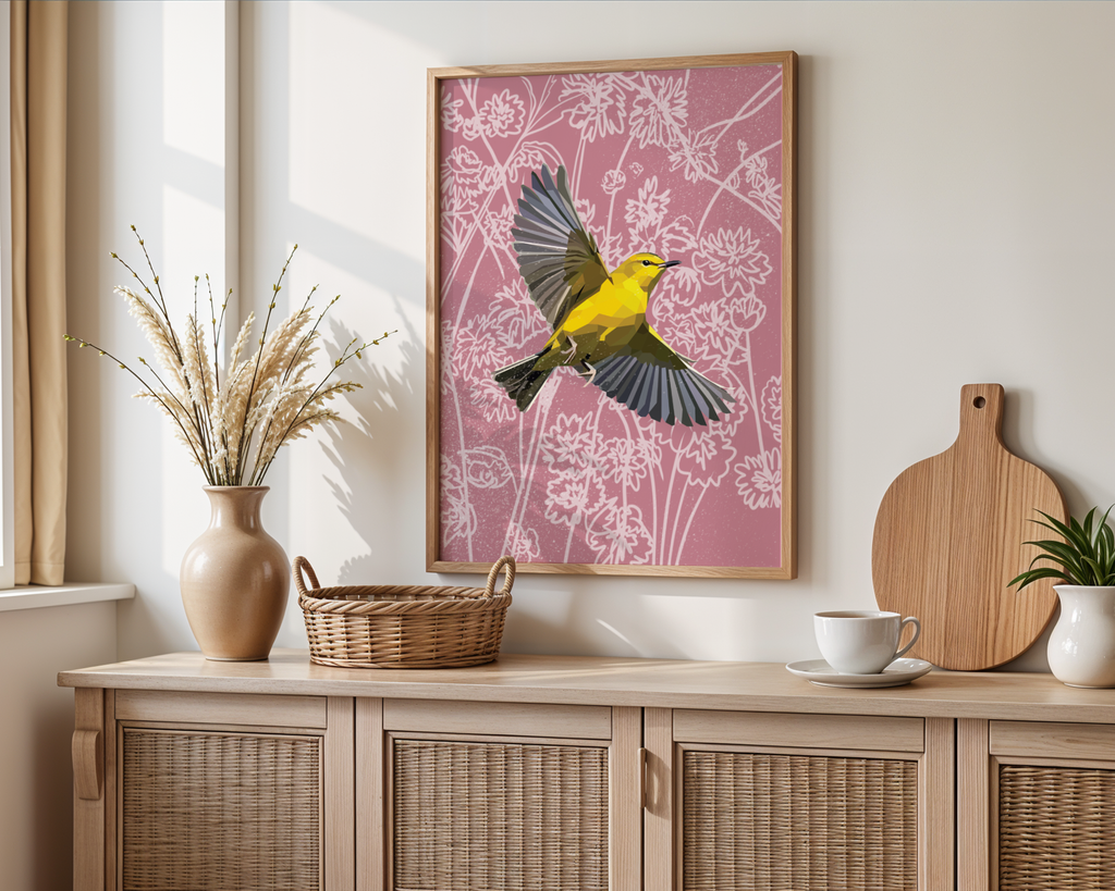 Yellow Warbler Mural Print
